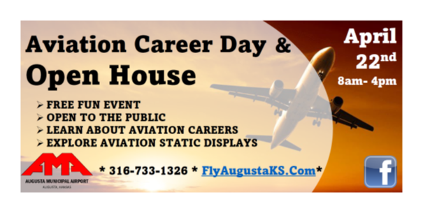 Aviation Career Day & Open House Graphic